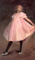 William James Glackens - Dancer in a pink dress